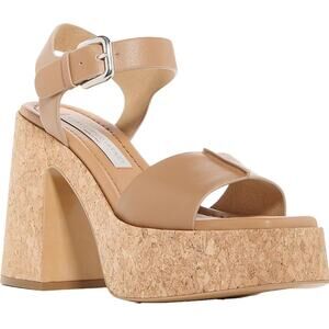 Stella McCartney Womens Skyla Beige Platform Sandals Size 40 $925 MSRP